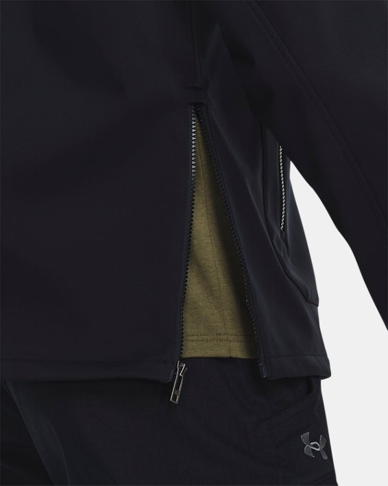 Men's UA Tactical Softshell Jacket, Black, pdpMainDesktop image number 3